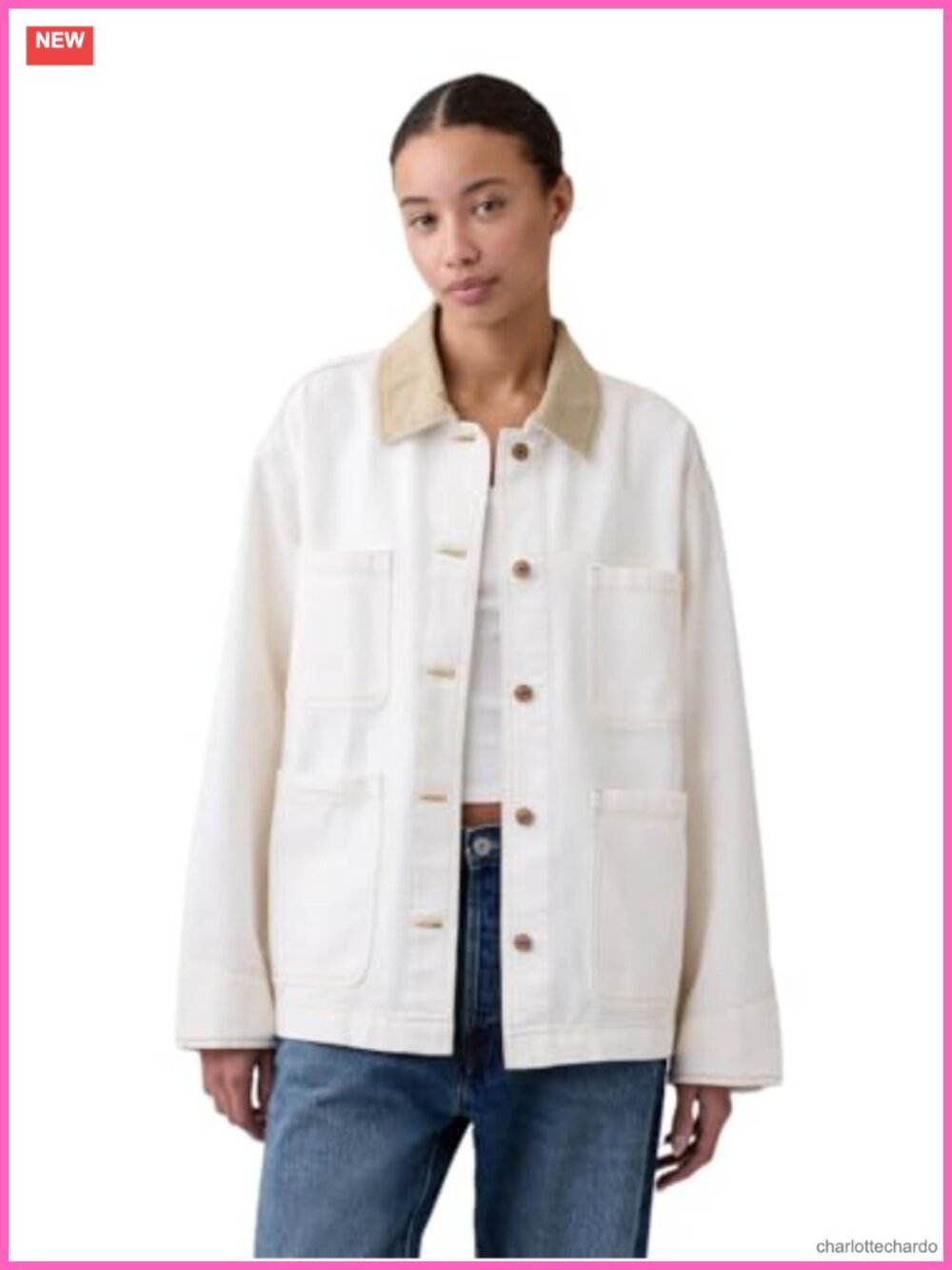 Gap Women's Barn Jacket 100% Cotton Casual Moto Style